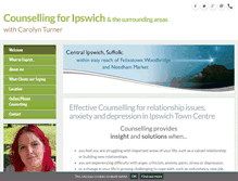Tablet Screenshot of carolynturnercounselling.co.uk